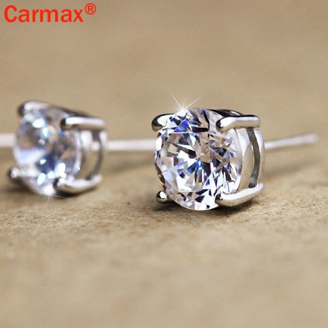 Bông Tai Hình Moissanite Đơn Giản Thời Trang