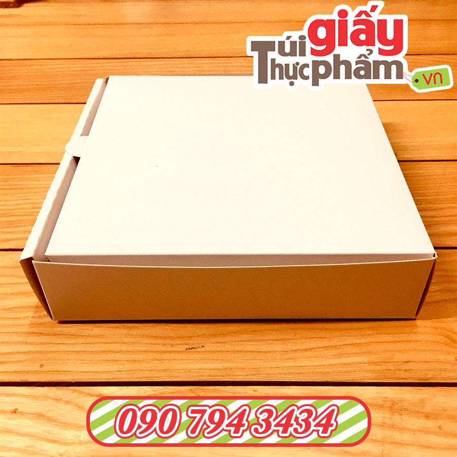 100 Hộp Pizza, Thực Phẩm Ivory Size 17cm (Ko in)