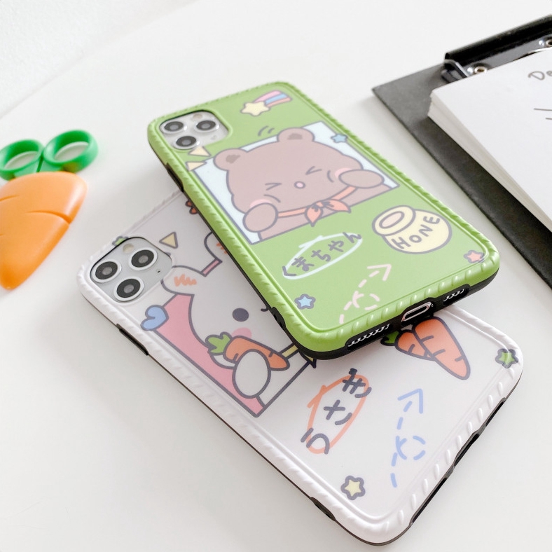Ốp iphone - Ốp lưng imd new Thỏ và gấu cute 6/6s/6plus/6splus/7/8/7plus/8plus/x/xs/xsmax/11/11promax - Awifi Case R3-2 | BigBuy360 - bigbuy360.vn