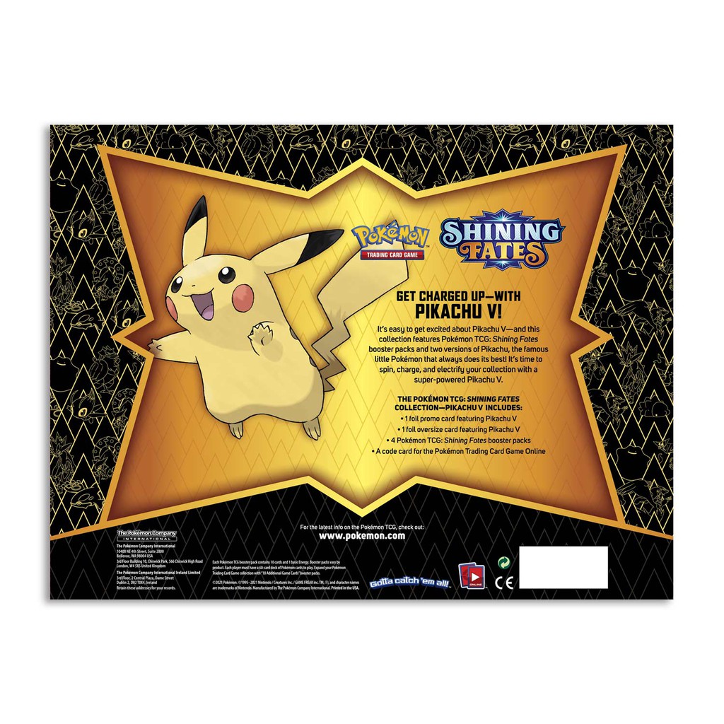 Hộp Bài Pokemon TCG Shining Fates Pikachu V Box - Chính Hãng, Mới Nhất