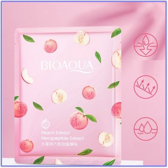 Mặt Nạ Giấy Trái Đào Peach  Bioaqua Dưỡng Ẩm Trắng Da Chăm Sóc Chuyên Sâu 25ml | BigBuy360 - bigbuy360.vn