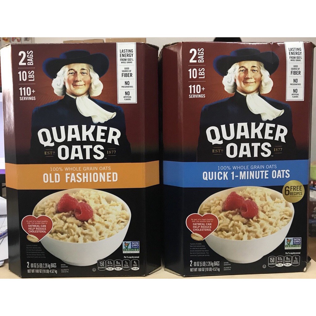 Yến Mạch Quaker Oats Mỹ thùng 4.52kg