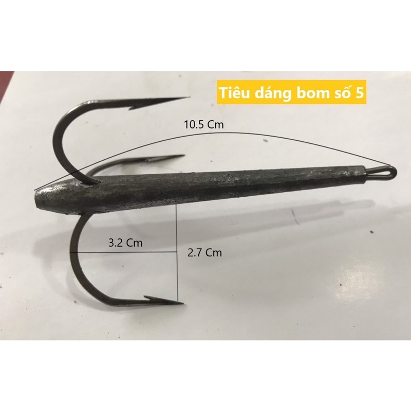 Lưỡi câu ba tiêu S3-30g , S4-40g , S5-50g