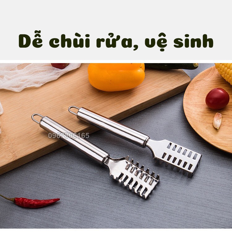 Cạo Vảy Cá Inox Cao Cấp – Dụng Cụ Đánh Vảy Cá Tiện Lợi