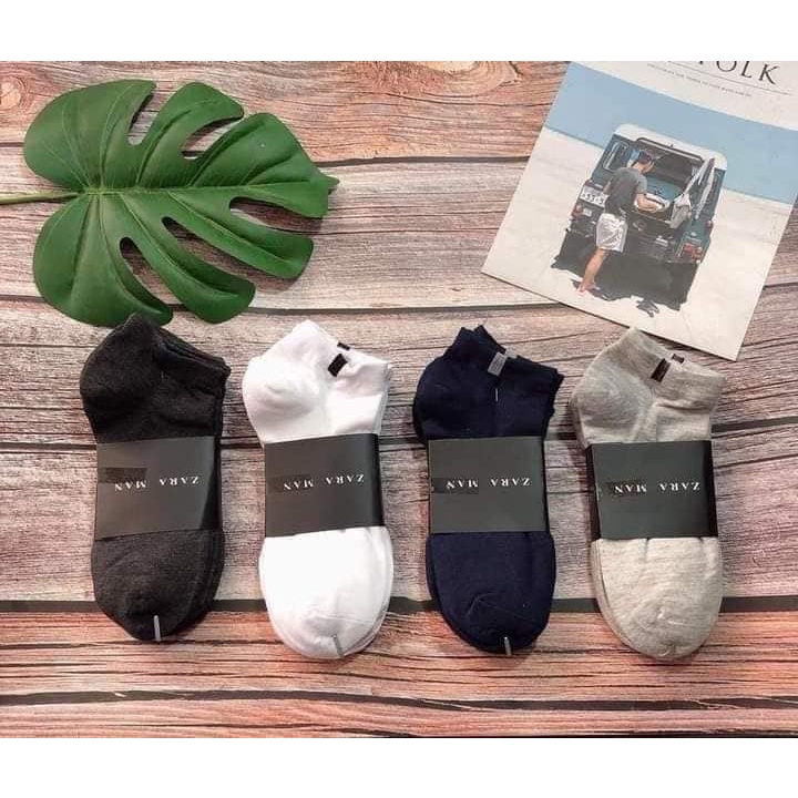 Bộ 10 đôi tất zaza men cổ ngắn 2021