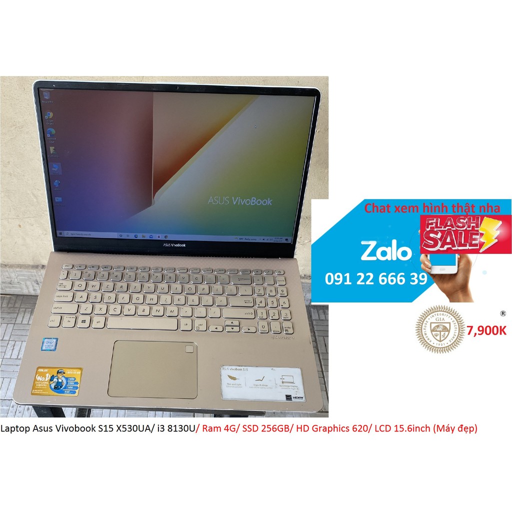 Laptop Asus Vivobook S15 X530UA/ i3 8130U/ Ram 4G/ SSD 256GB/ HD Graphics 620/ LCD 15.6inch (Máy đẹp) | BigBuy360 - bigbuy360.vn