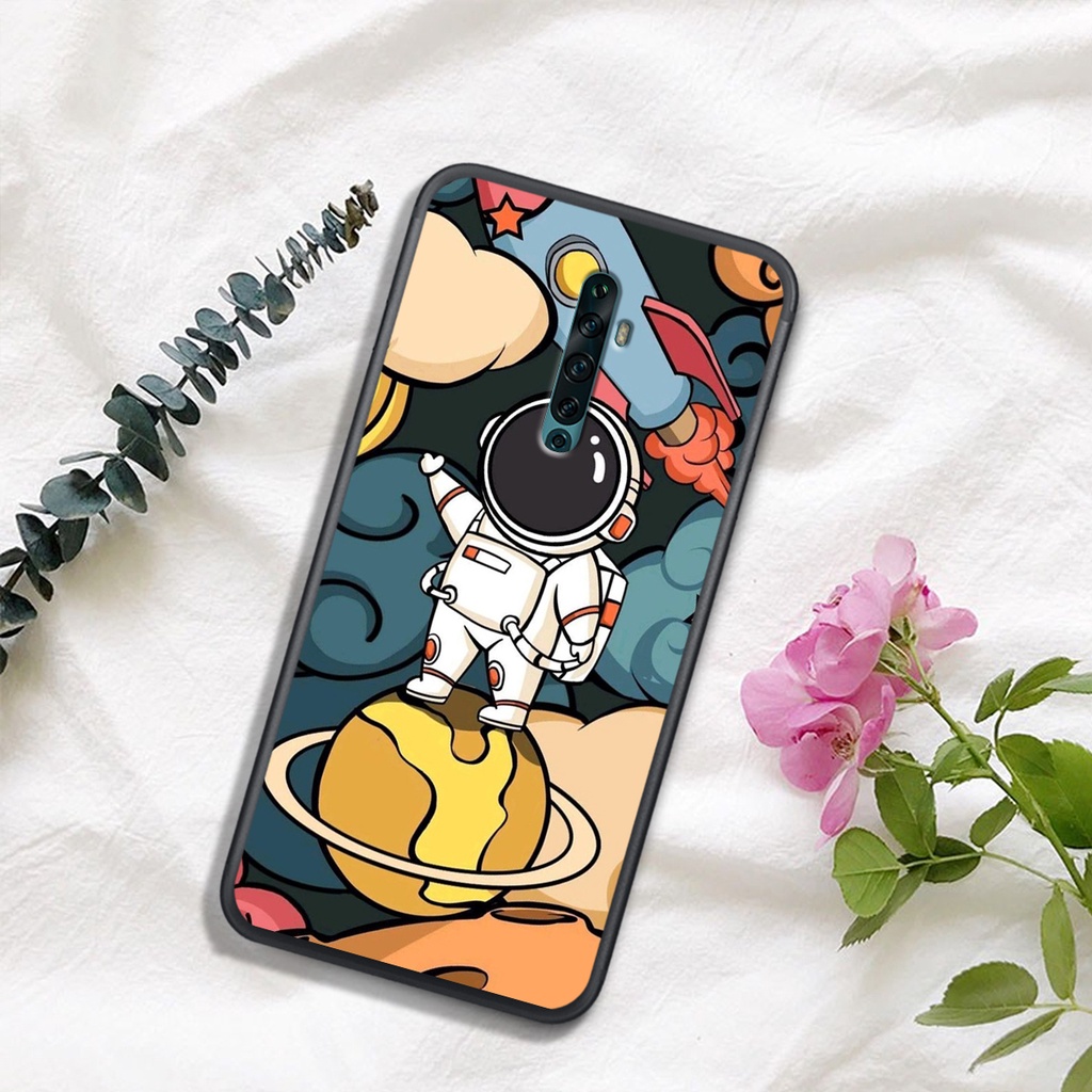 [ SIÊU HOT] ỐP LƯNG OPPO REALME X/K3/RENO/RENO 2/RENO 2F  , IN HÌNH ASTRONAUT TIỂU ĐỘI PHI-HÀNH-GIA, MÀU SẮC CỰC BẮT MẮT