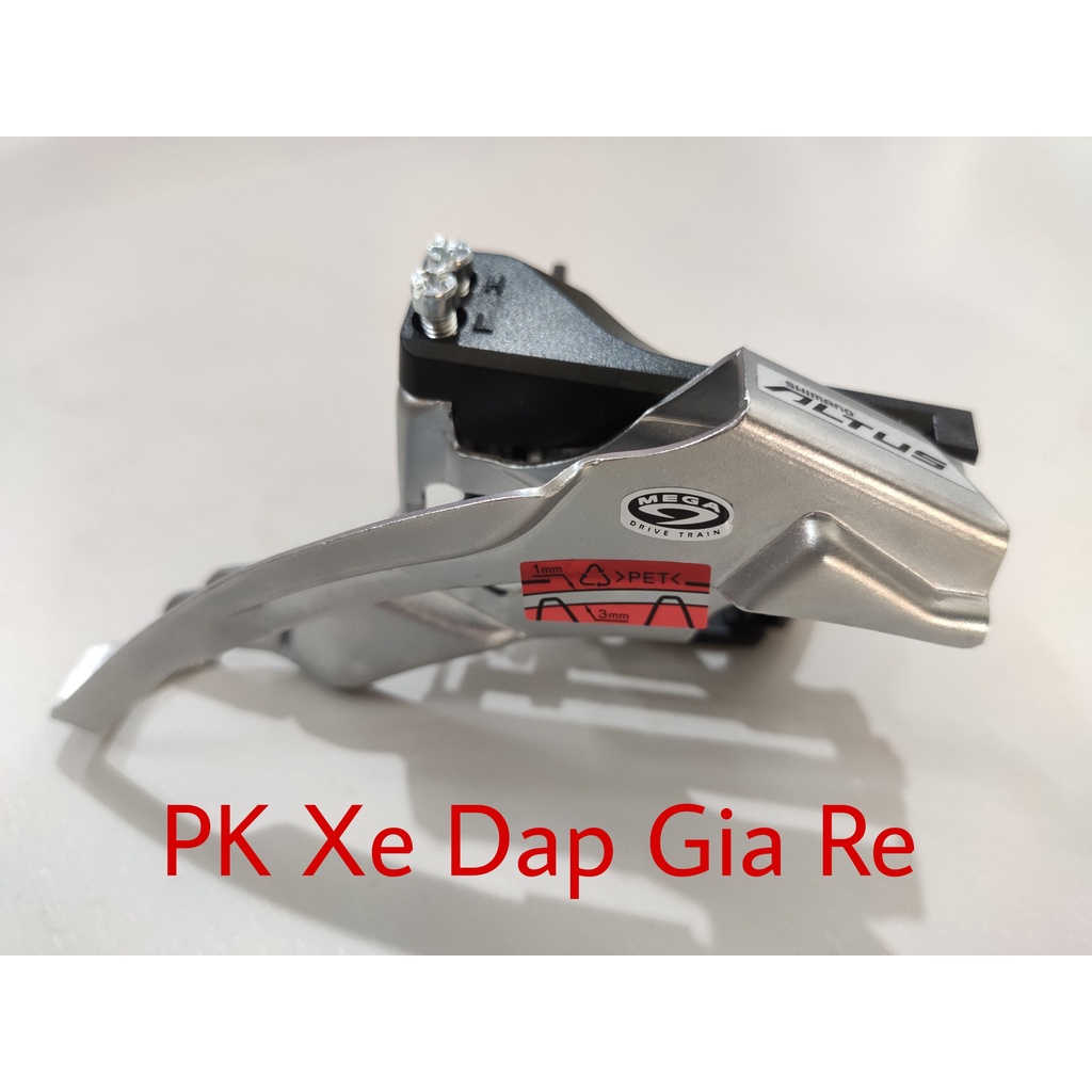 Sang đĩa xe đap, Gạt đĩa Shimano Altus FD-M370 Chính Hãng