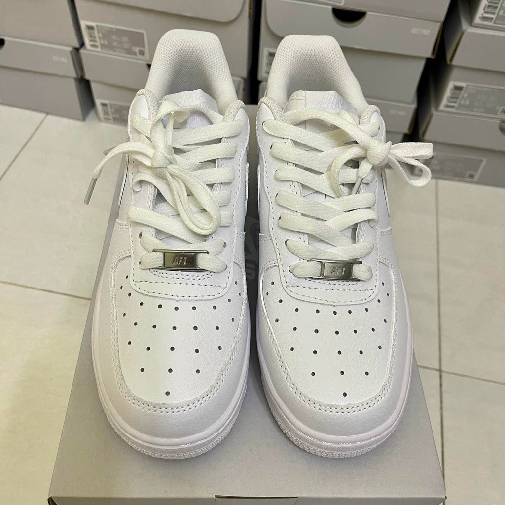 Giày thể thao nam nữ full trắng, giày af1 trắng hàng cao cấp hot trend full size tặng kèm tẩy book bảo vệ size 36-43