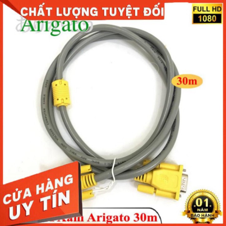 ✅ DÂY VGA 30m XÁM ARIGATO ARIGATO Đảm Bảo Chất Lượng ✅