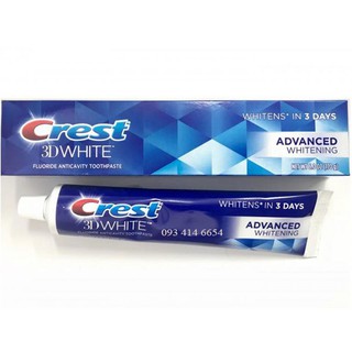 Kem Đánh Răng Crest 3D White 158g Chính Hãng Mỹ