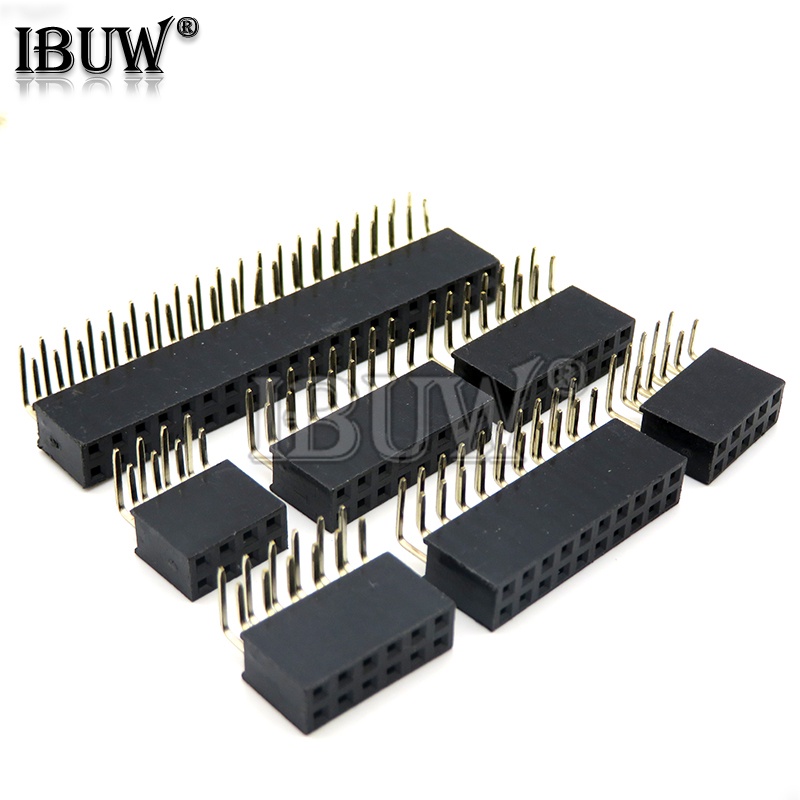 Bộ 10 Đầu Nối PCB 2~40P 2.54mm 2* 4 6 10 20 40 Pin