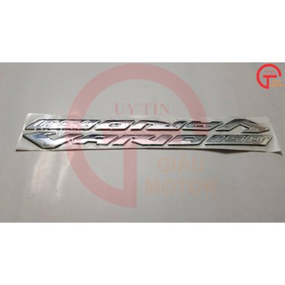 BỘ TEM CHỮ NỔI VARIO 150 BẠC BẮNG NHỰA DẺO DÁN XE LỚN