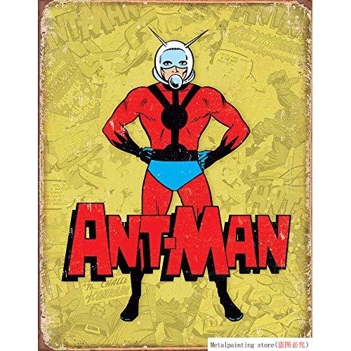 Poster treo tường trang trí hình nhân vật truyện tranh Marvel phong cách retro 2020 bằng kim loại dành cho pub