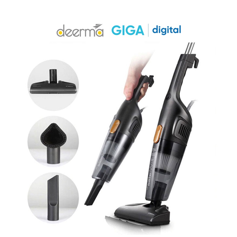 Máy hút bụi cầm tay gia đình Deerma DX118C / DX115C / DX128C -  Công suất 400W - 600W 3 đầu hút, dây 4.5m