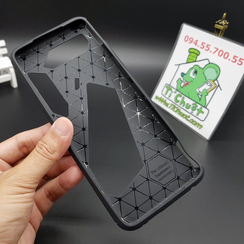 [Ảnh Thật] Ốp Lưng ASUS ROG 5/ ROG 5 Pro/ ROG 5 Ultimate Phone ZS673KS Dẻo Carbon Phay Xước Chống Sốc