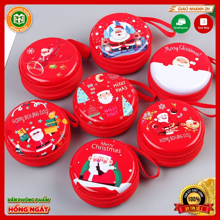 Hộp đựng mini hình giáng sinh nhỏ gọn nhiều màu sắc đẹp mắt làm quà noel cho bé N022