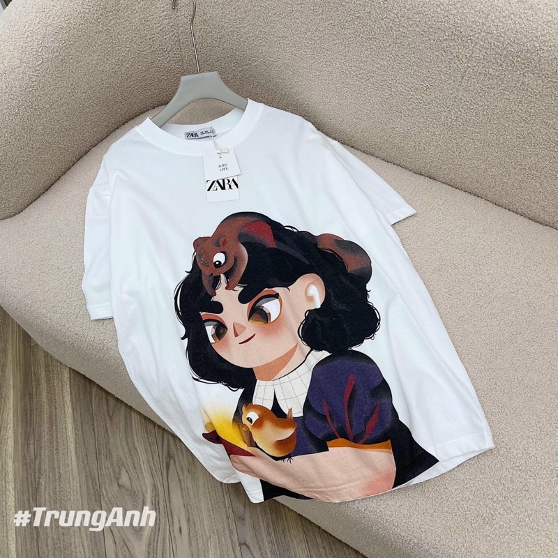Áo phông cô gái sóc