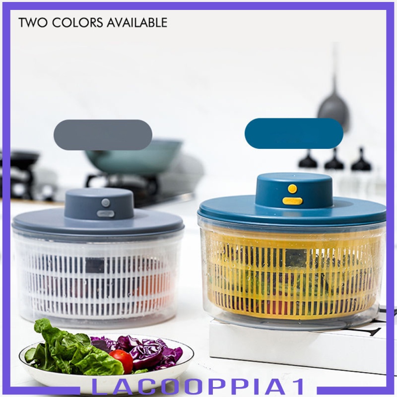 [Lacooppia1] Máy Quay Salad Điện Tử Nhanh Khô Hiệu Quả Cho Nhà Bếp