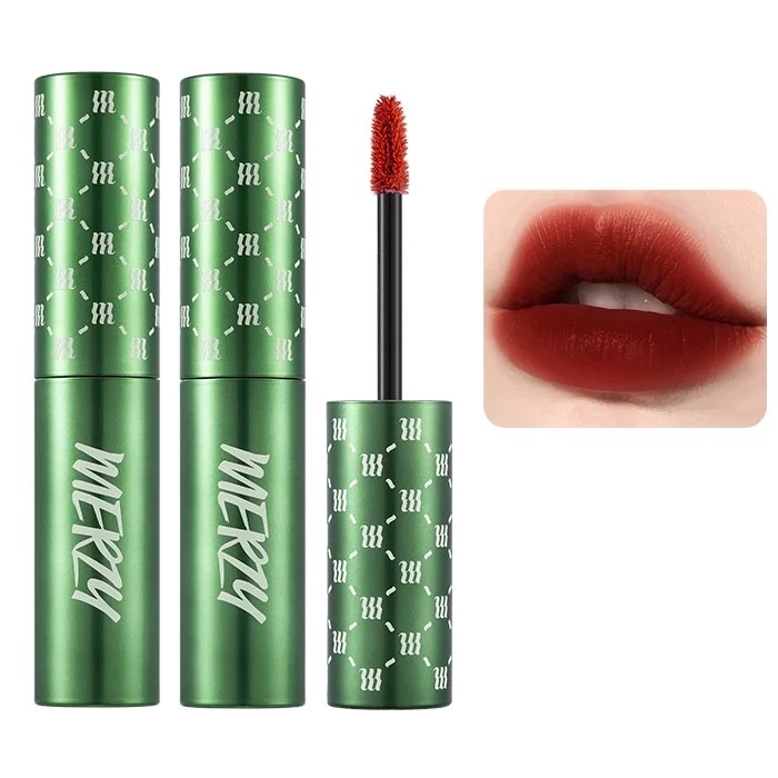 Son kem lì Merzy The First Velvet Tint V6 - Ver Siren  / Ver Xanh Lá Limited