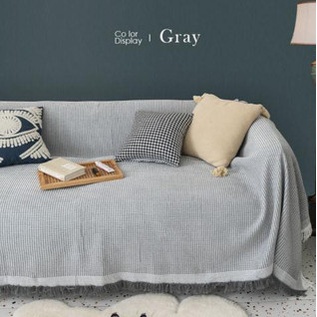Khăn Thảm Phủ Sofa chống bụi bẩn, Mền đắp thư giãn, Thảm Sofa Phòng Khách Loại Một Màu