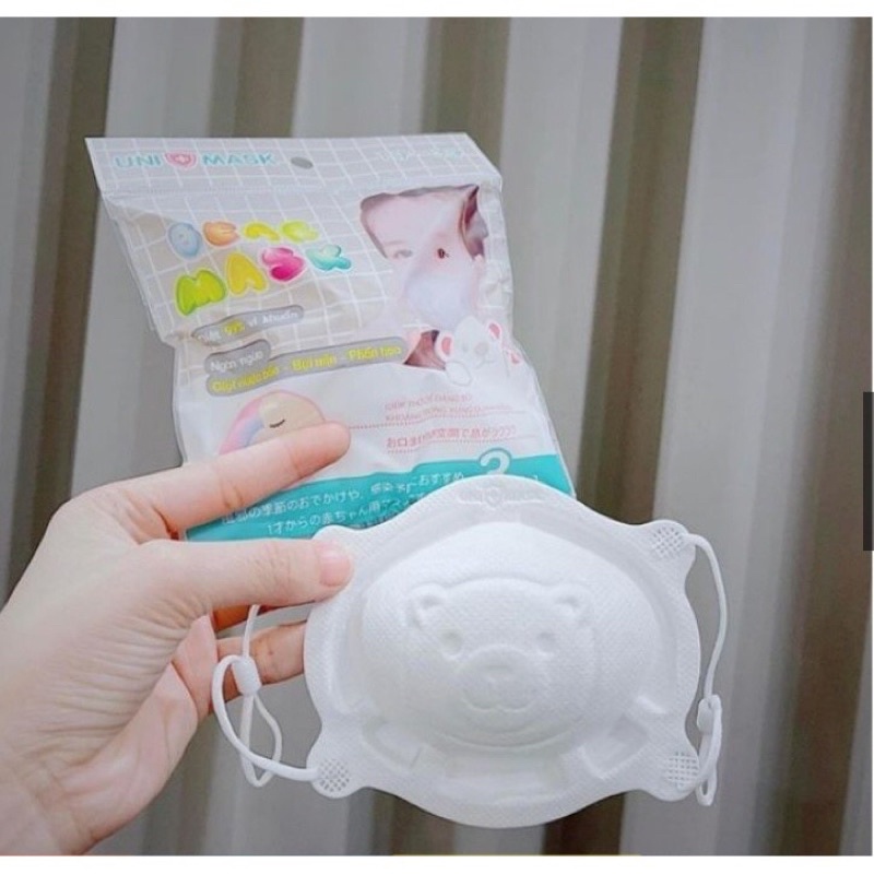 Khẩu trang cho bé Uni, TuTi Kids Masks Thịnh Phát túi 3 chiếc