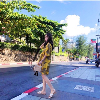 🌸Đầm hoa tay phồng🌸