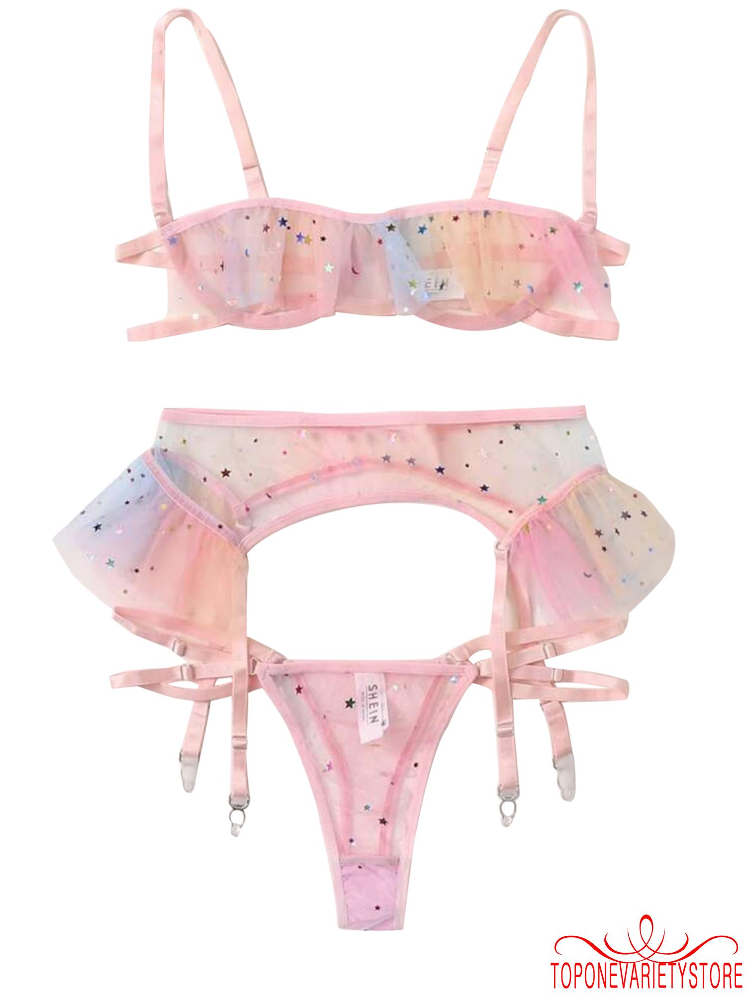 Set 3 Món Đồ Lót Ren Quyến Rũ Cho Nữ | BigBuy360 - bigbuy360.vn