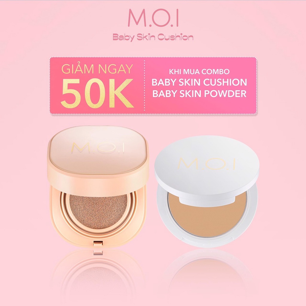 Phấn Nước Hồ Ngọc Hà 5M Baby Skin Kiềm Dầu Che Khuyết Điểm Tạo Khối Mẫu Mới 2021