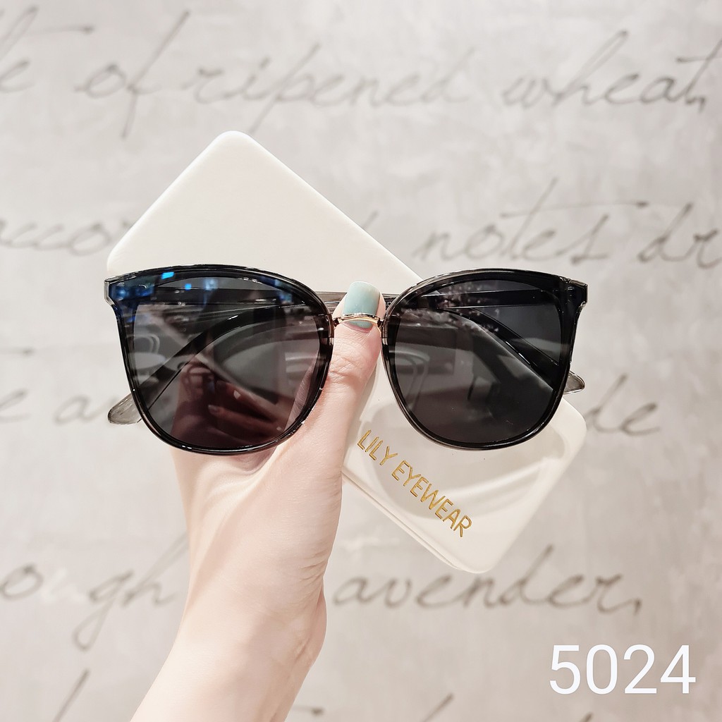 Kính mát nữ Lilyeyewear chống UV400, thiết kế mắt vuông dễ đeo, màu sắc thời trang 502324