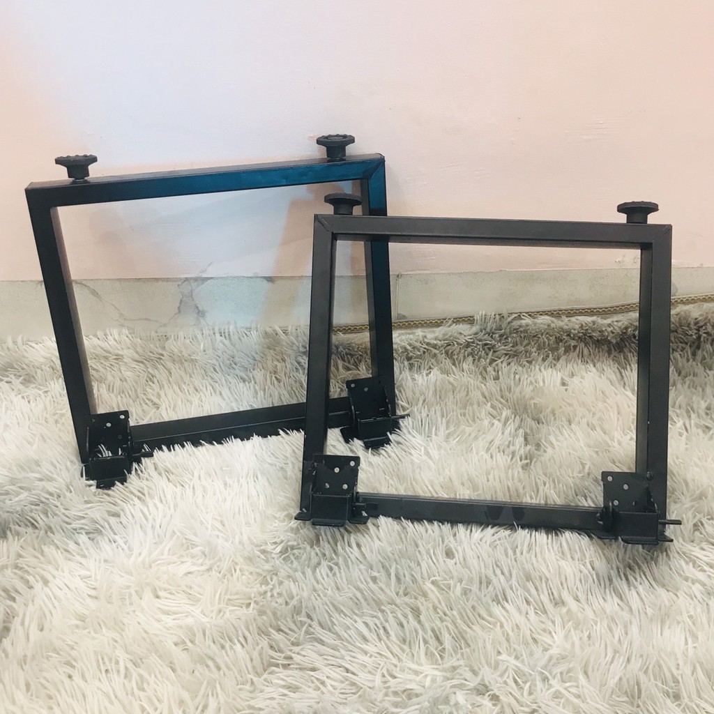 Chân bàn bệt cao 33cm, 1bộ 2 chân nhé, kiểu chân vuông 25x50 tặng kèm 24con ốc nhé !!!
