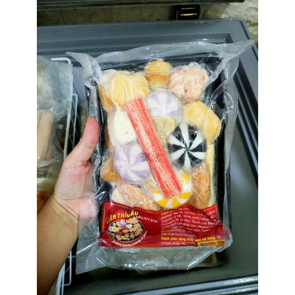 viên thả lẩu mix malai khay 500gr ( chỉ giao tại hà nội)