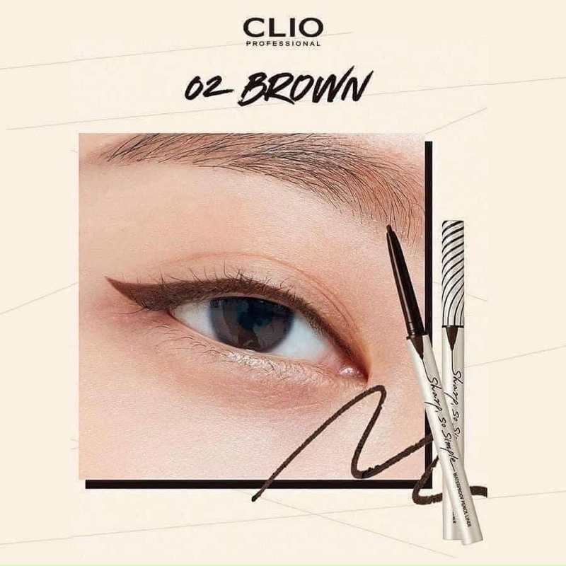 Chì kẻ mắt Clio siêu mảnh lâu trôi Hàn Quốc