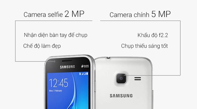 Điện thoại Samsung J1 (2016) - chính Hãng