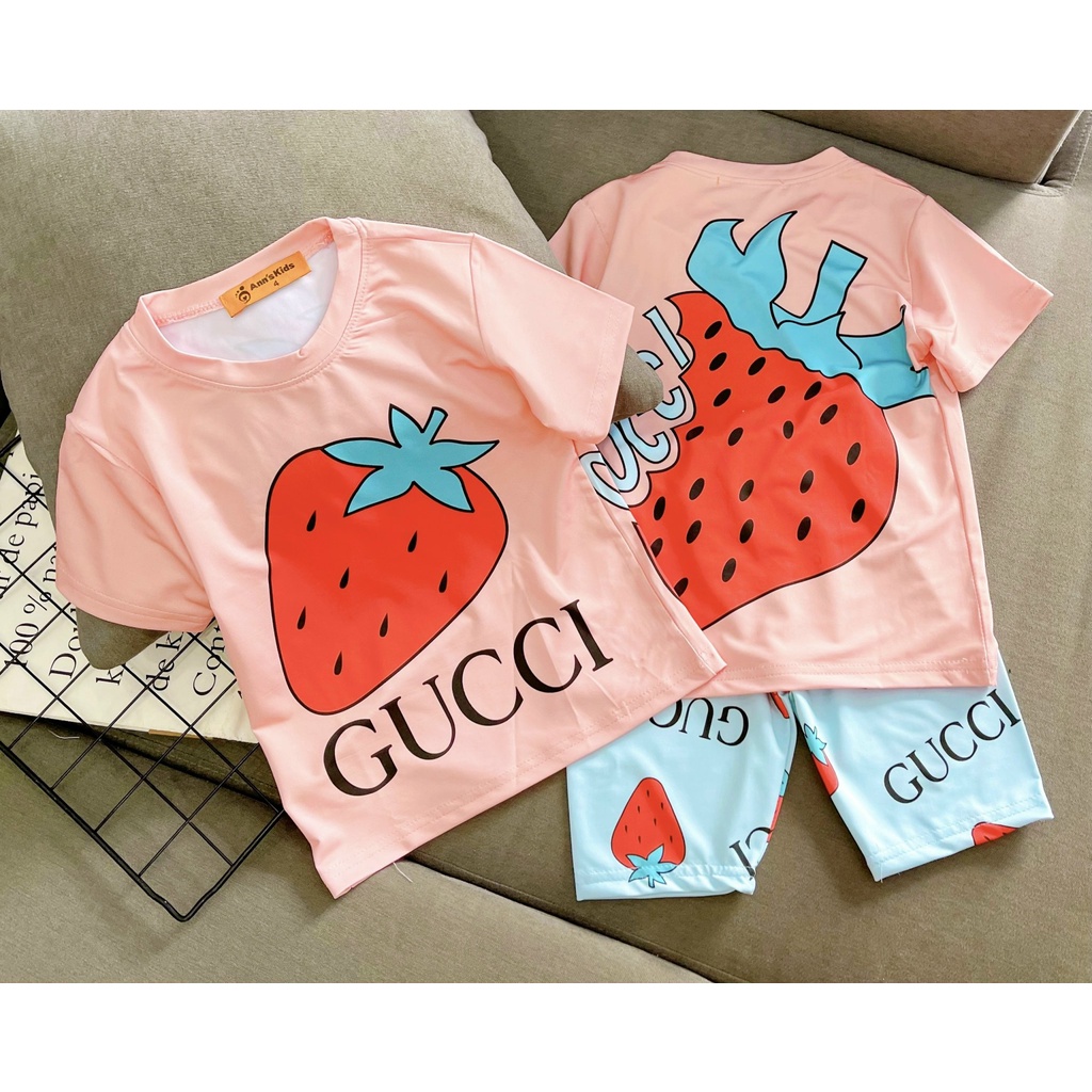 Bộ ngố 3D thun lạnh L1 bé gái in hoạt hình siêu cute