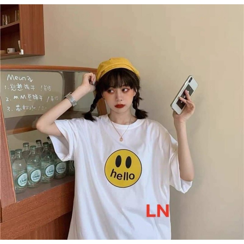 Áo phông mặt vàng Hello TH6