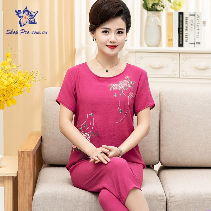 Bộ Trung Niên Mặc Nhà, Bộ Ngủ Vải Đũi - Sang Trọng, Thanh Lịch - Chất Đũi Mềm, Nhẹ, Mát shop pro H30-H37