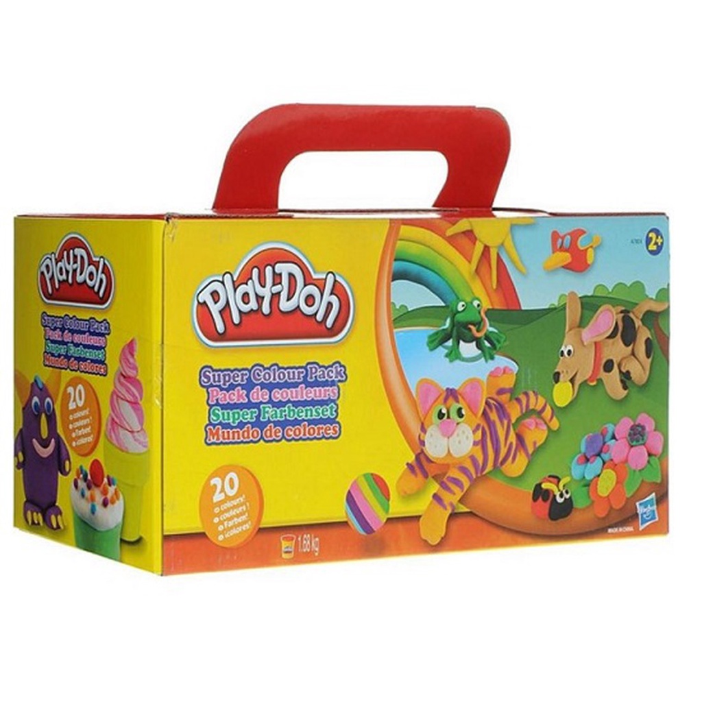 Bộ Đất Nặn Mỹ Play-Doh A7924 - Bộ Nặn 20 Màu Sắc