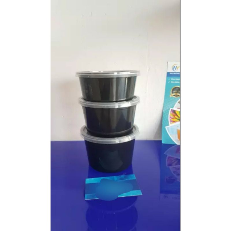 Hộp nhựa đen nắp trong dung tích 500ml,600ml( Giá bán 50 cái)