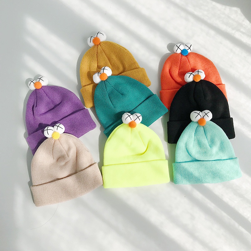 Mũ nón len đan phong cách ulzzang xinh xắn, chất len co dãn tốt, freesize [Hình thật + Video]