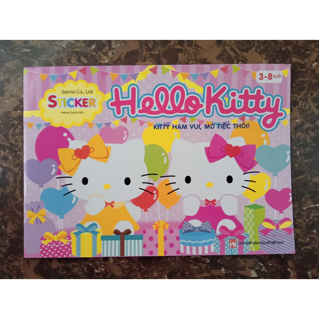Sách - Hello Kitty - Kitty ham vui , mở tiệc thôi ! (3-8 tuổi)