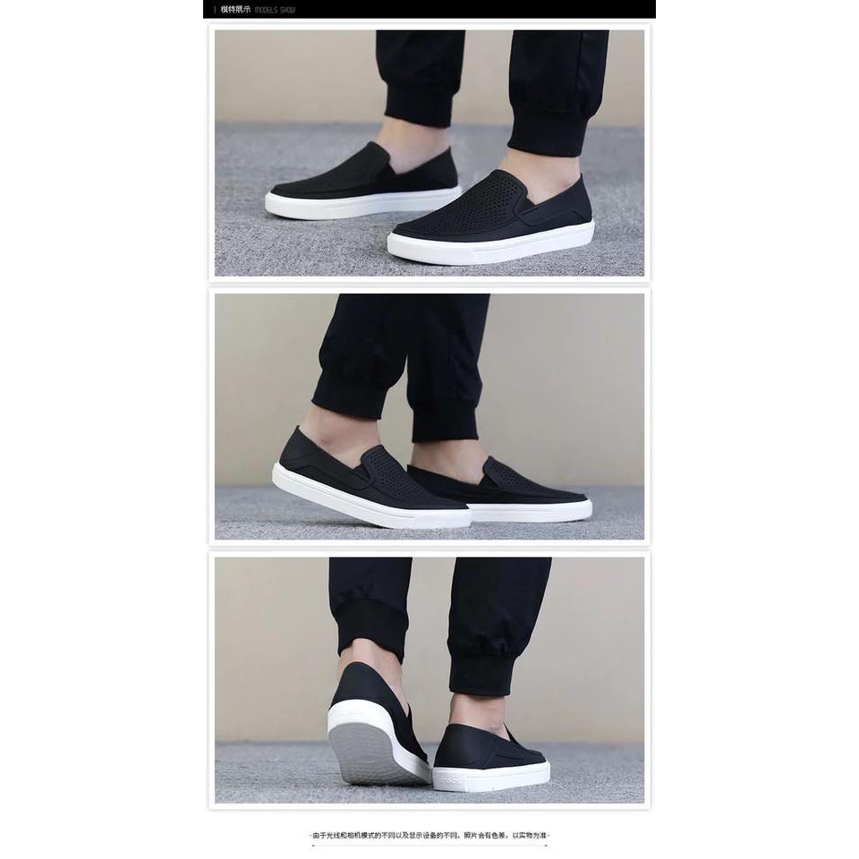 freeship áo GIÀY NHỰA SLIP ON NAM