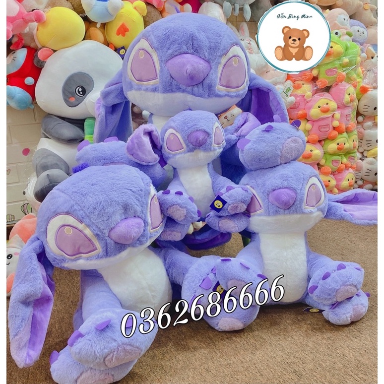 Gấu Bông Stick Tím Dễ Thương - Gấu Bông Mina