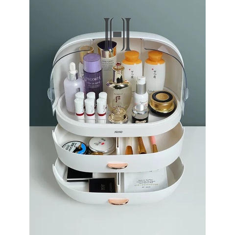 Kệ để mỹ phẩm đựng đồ trang điểm HOHO cao cấp , hộp để bàn