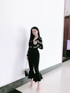 quần ống loe sang chảnh ( ảnh thật )