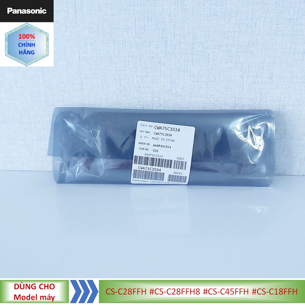 Phụ kiện [Remote chính hãng] Điều khiển điều hòa Panasonic model CS-C28FFH #CS-C28FFH8 #CS-C45FFH #CS-C18FFH