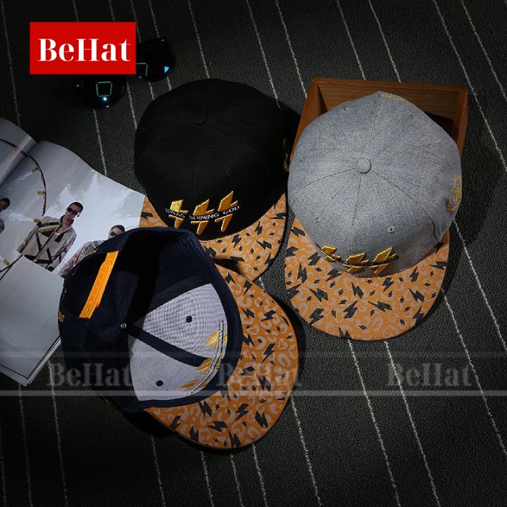 [HOT TREND] Nón Snapback Sấm Sét, Có Hình Thêu Bên Hông Cực Đẹp, Phong Cách Hiphop