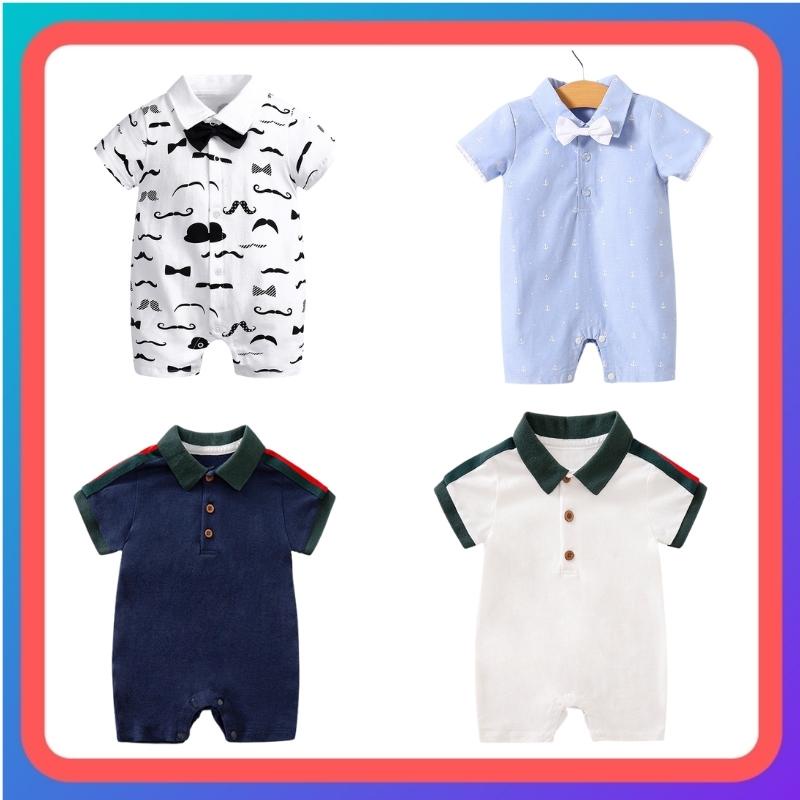 Bộ bodysuit công tử DOBKIDS, body liền thân cho bé trai mặc diện tết, chụp ảnh, đi chơi cực xinh, 100% cotton
