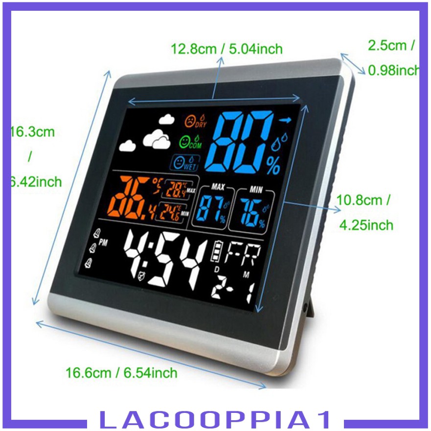 Đồng Hồ Báo Thức Lapoppia1 Màn Hình Lcd Điều Khiển Bằng Giọng Nói