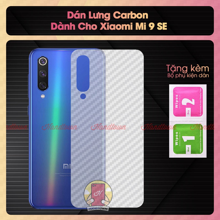 Miếng dán lưng cacbon Xiaomi Mi 9 SE
